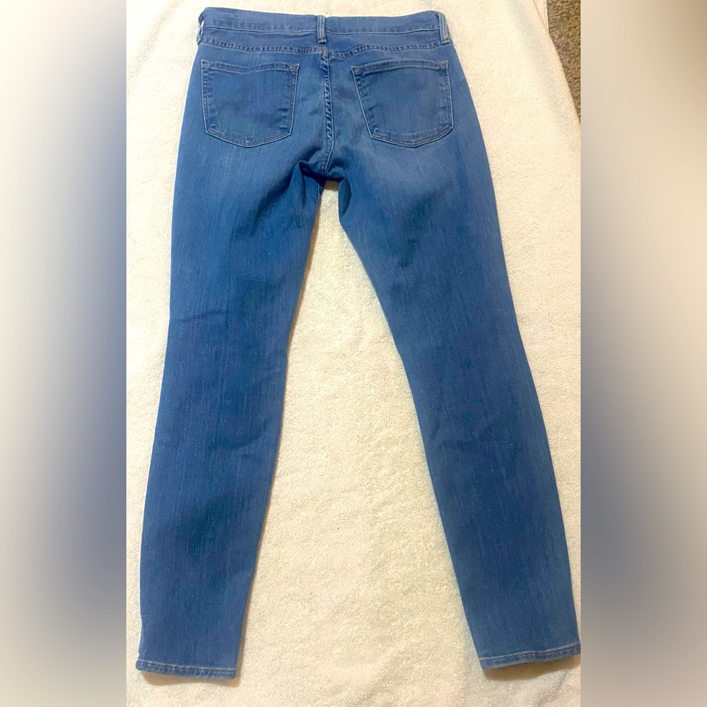 Frame stretch denim ripped 'Le Skinny' blue jean - Picture 3 of 5